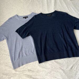 Banana Republic Lightweight Sweater Tee Bundle Blue Size XS